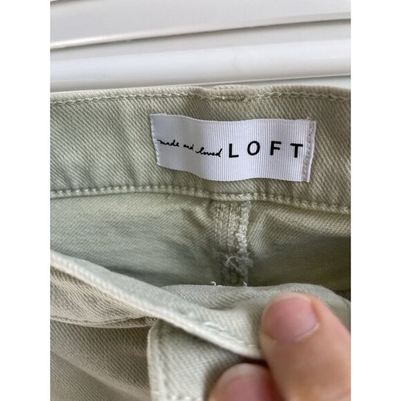 Made and Loved LOFT Jeans Womens Size 30 / 10 Skinny Green - Picture 2 of 7